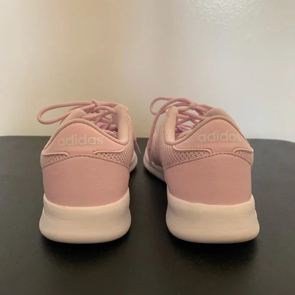 Adidas Cloudfoam QT Racer Running Shoes Women’s SZ 10 Pink with White Strips - Picture 4 of 8